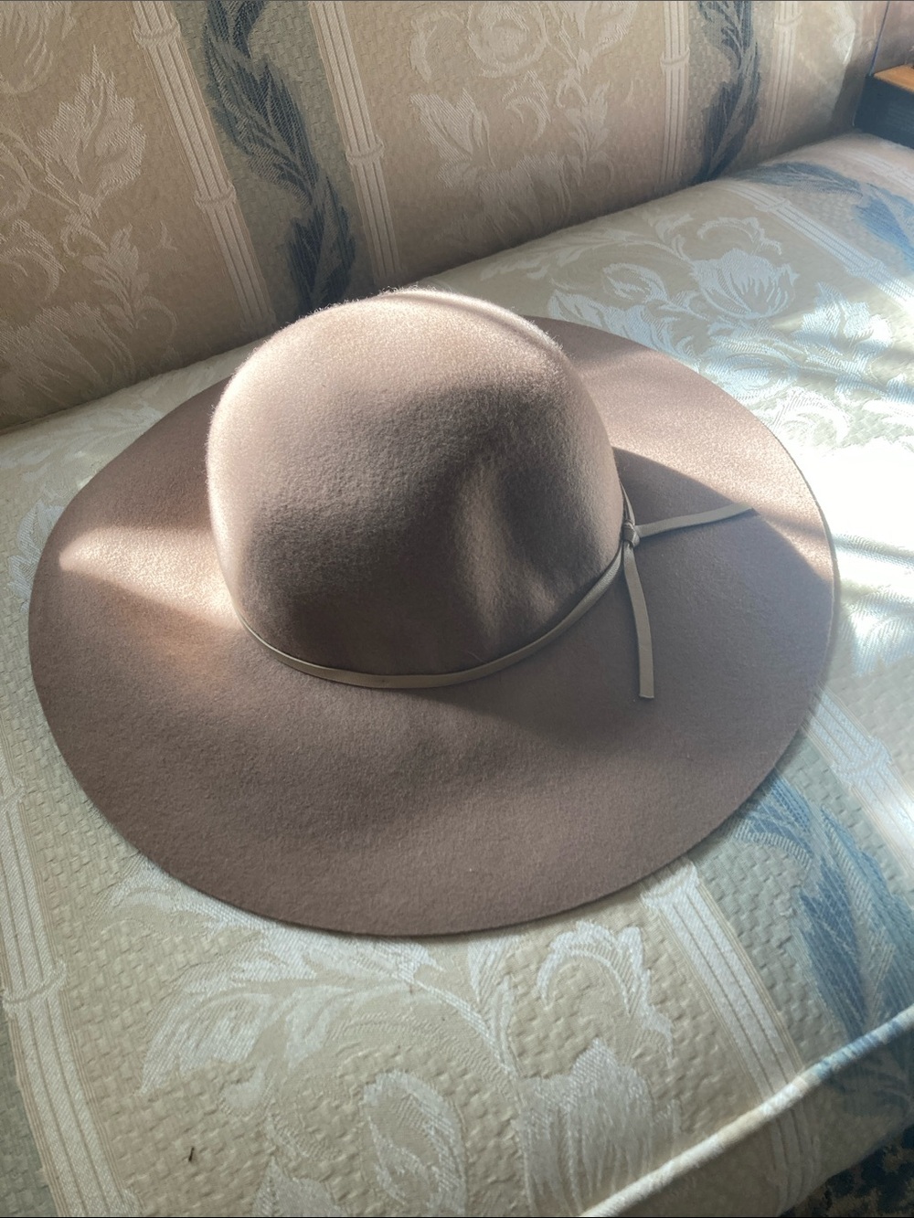 a new day Wide Brim Felt Fedora Hat - Light Taupe
